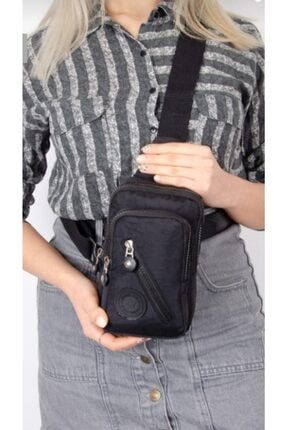 Krınkıl Mini Body Bag Çapraz Omuz Çantası Siyah 2025