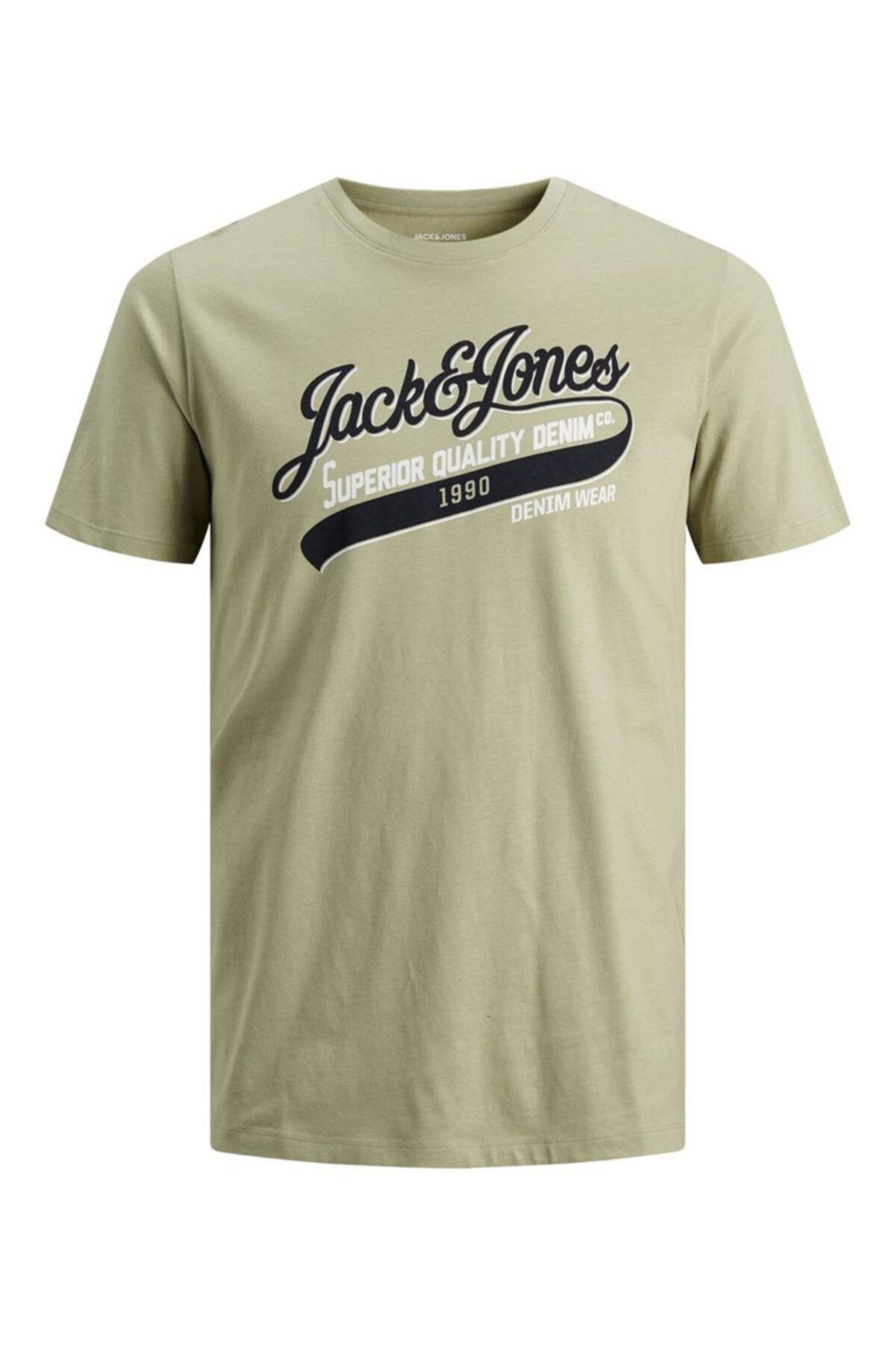 تی شرت مردانه خاکی جک اند جونز Jack & Jones (برند دانمارک)