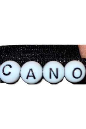 2 Adet Cano Yazılı Siyah Saç Lastiği Canocanocano