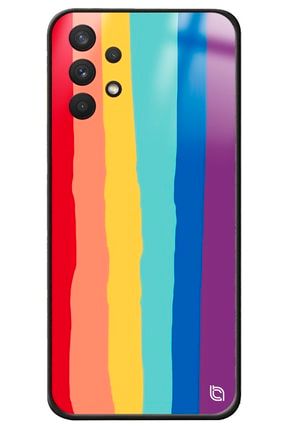 Samsung A32 Rainbow Gökkuşağı Premium Desenli Glossy Telefon Kılıfı Uyumlu rainbowglossy_182