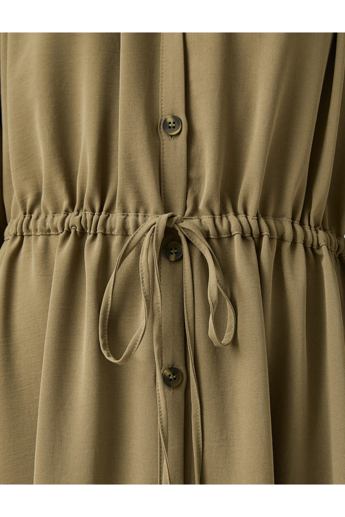 Koton Kleid Khaki Asymmetrisch Fast ausverkauft FN7873