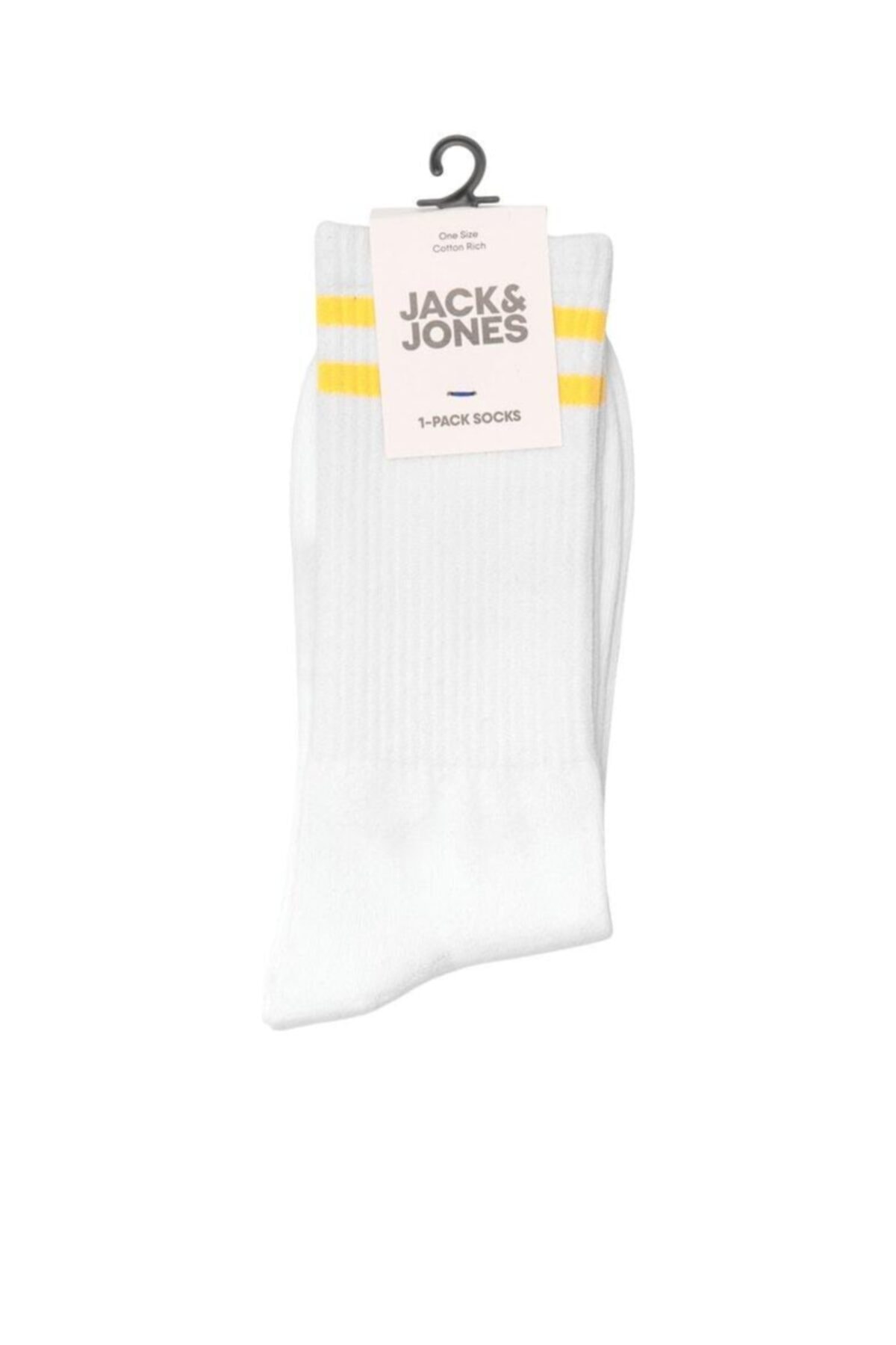 جوراب ورزشی جک اند جونز مردانه پنبه ای زرد  راه راه      اسپرت | Jack & Jones 12204854-23 - تصویر 3
