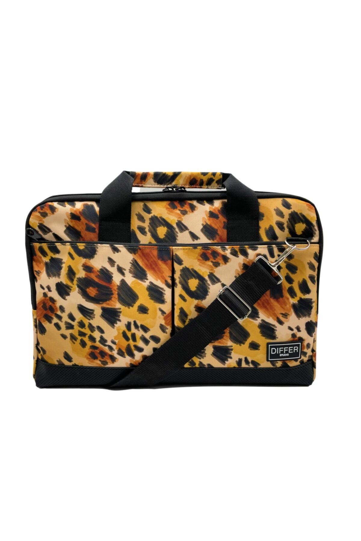 Differ-15.6'' Inch, Leopard Pattern, Shoulder Strap and Cross Notebook Laptop Macbook Bag 3