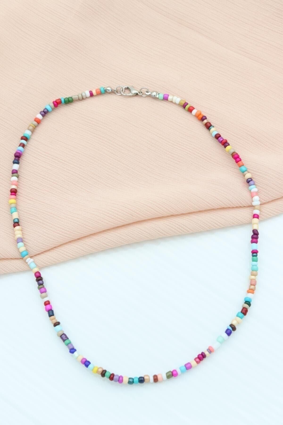 Seed bead hot sale choker necklace