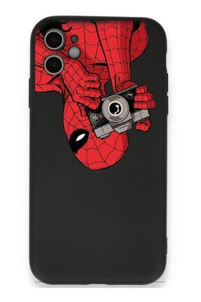Iphone 11 Uyumlu Lansman Kamera Korumalı Desenli Silikon Kapak Spiderman 66 nno842acau