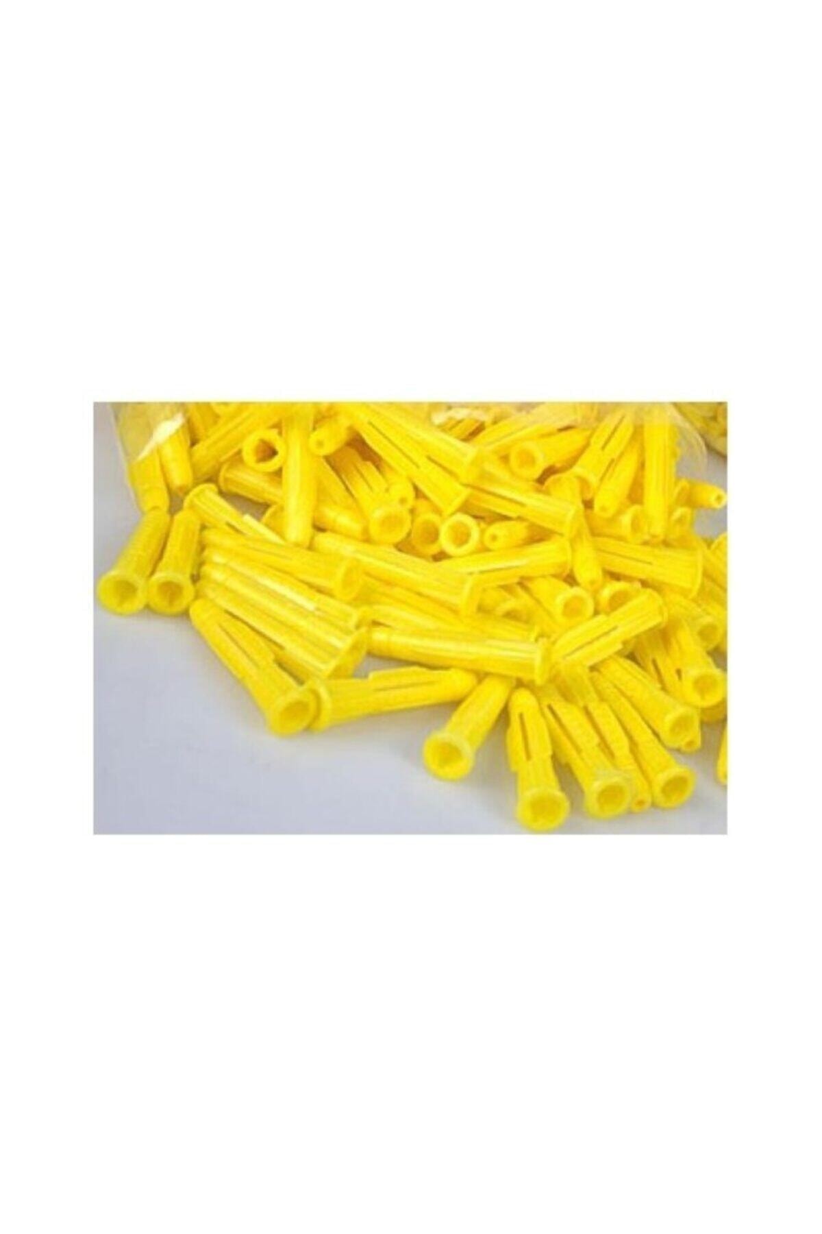 Genel Markalar Plastik Dübel Roket Sarı 8 Mm ( 100 Adet ) Dübel