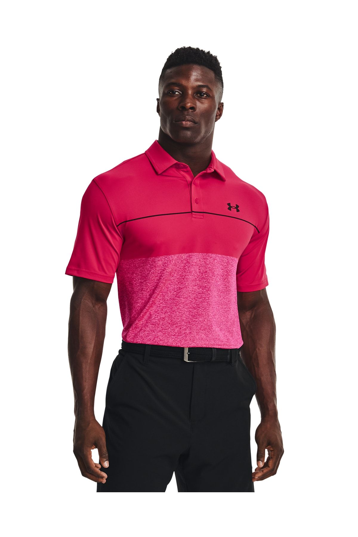 Under armour red golf polo store