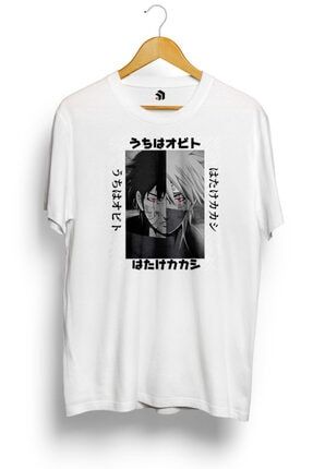 Uchiha Obito Hatake Kakashi Naruto Anime Baskılı Tişört KS150709170122