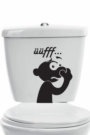 Tuvalet Rezervuar Burnunu Tıkayan Adam Sticker WCS001