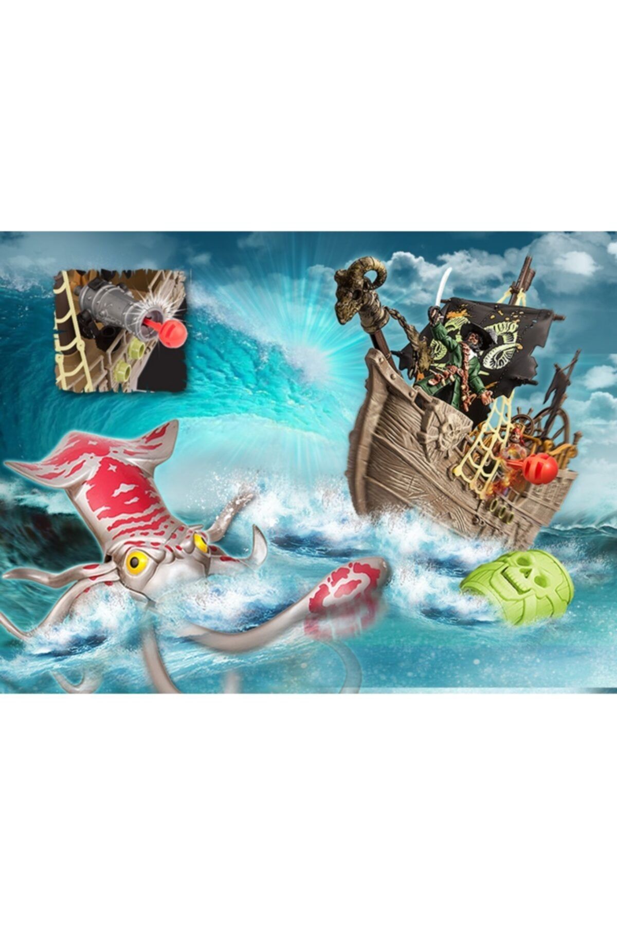 Chap Mei-Toy Pirate Ship with Glow-In-The-Dark Skeleton Figure 2