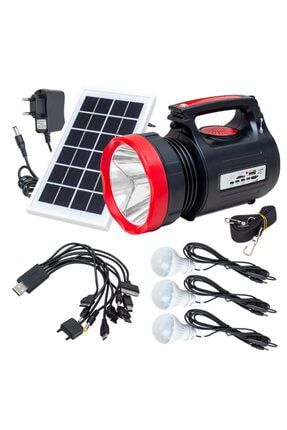 10 Watt 22 Smd Led'li Solar Panelli 3 Ampullü Usb-mp3-radyo Işıldak Fener Yajia YJ-1908TSYK