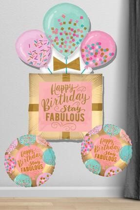 Happy Birthday Stay Fabulous Folyo Balon Seti Doğum Günü Balonu FABULOUS-BDAY-BALON