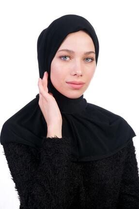 Çıtçıtlı Boyunluk Hijab Siyah citcitli-bone-73ce