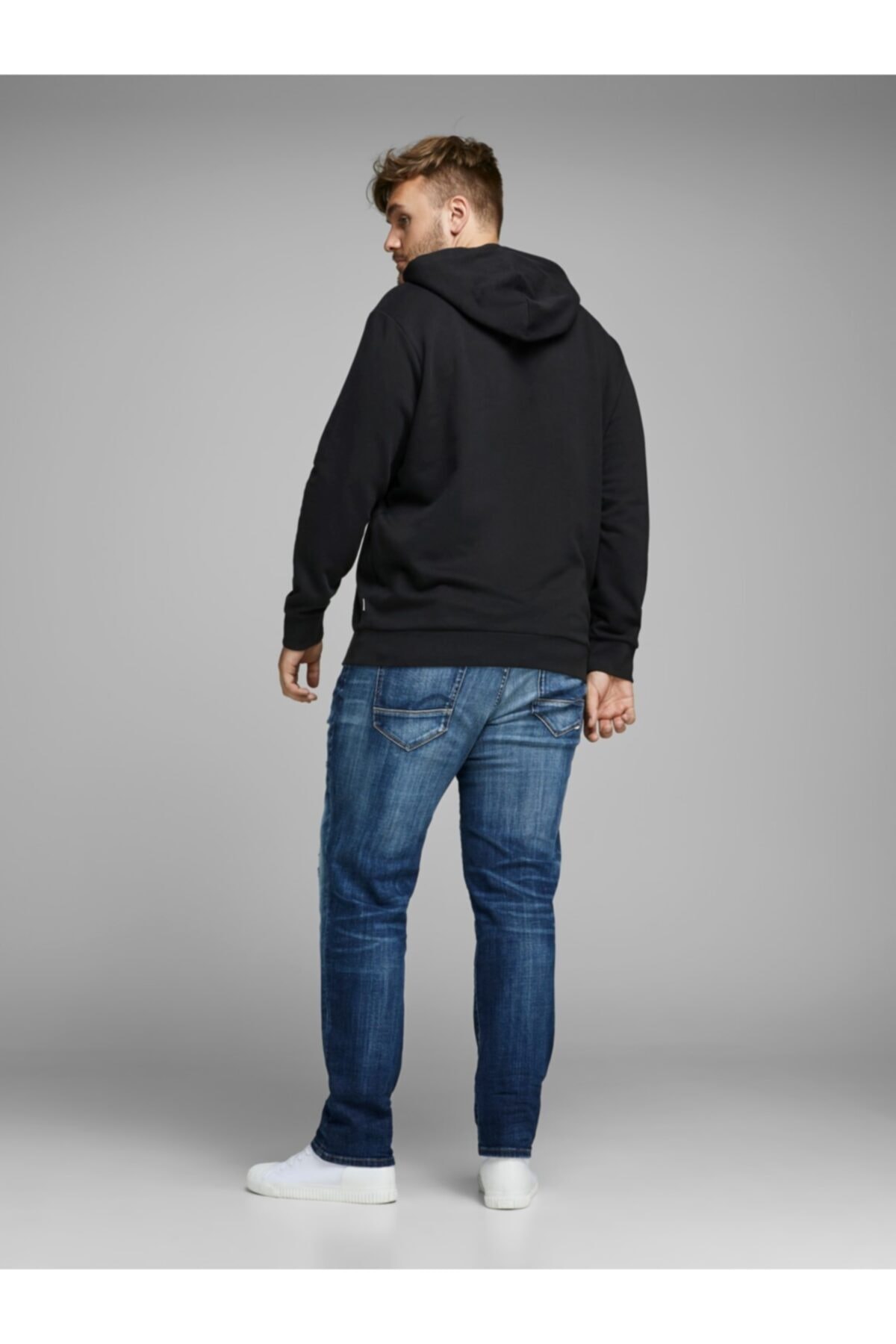 سویشرت مردانه مشکی جک اند جونز | 12163777 اورجینال - تصویر 6