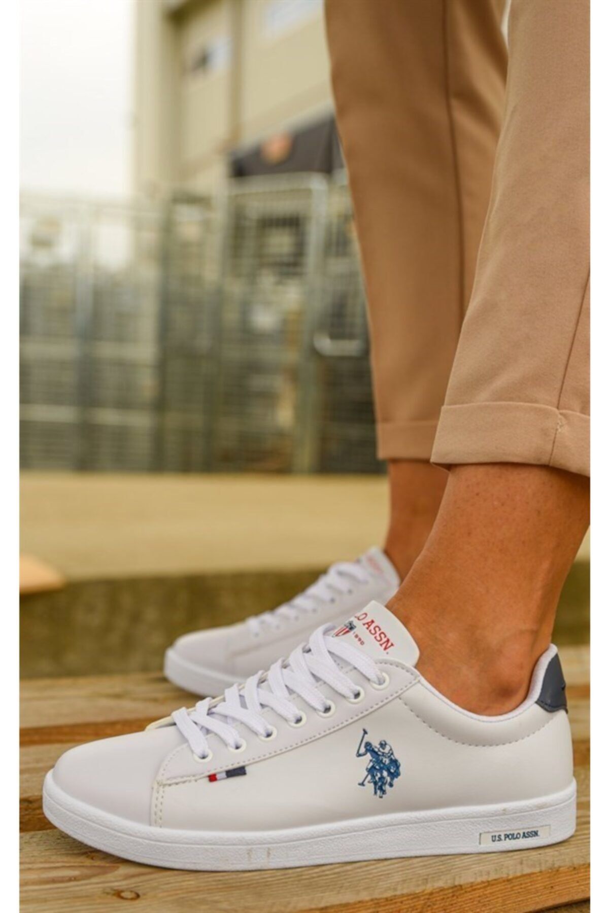 U.S. Polo Assn. Franco White Women s Sports Shoes V10 Trendyol