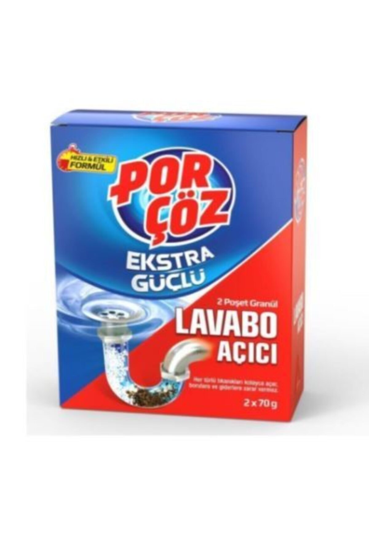 Por-çöz Ekstra Güçlü Lavobo Açıcı 2x70 Gr