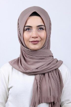 Pliseli Hijab Pratik Hazır Şal BONE108