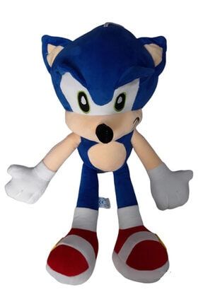 Sonıc Peluş 45cm Büyük Boy Oyuncak Sonic Yurtdışı Özel Sonik + Hediye Paketi 05442463456