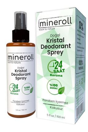 Doğal Kristal Deodorant Sprey 150 ml Mineroll-BodySpray