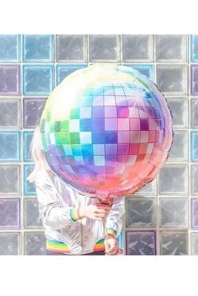 Renkli Disko Topu Şeklinde Balon - Doğum Günü Parti Balonu RENKLI-DISKO-BALON
