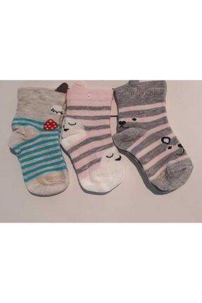 Pamuklu 3 Lü Bebek Çorabı C35680