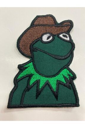 Kermit Frog Yeşil Kurbağa Logo Patch Peç Arma Ve Kot Yamaları Patches KRMT-003