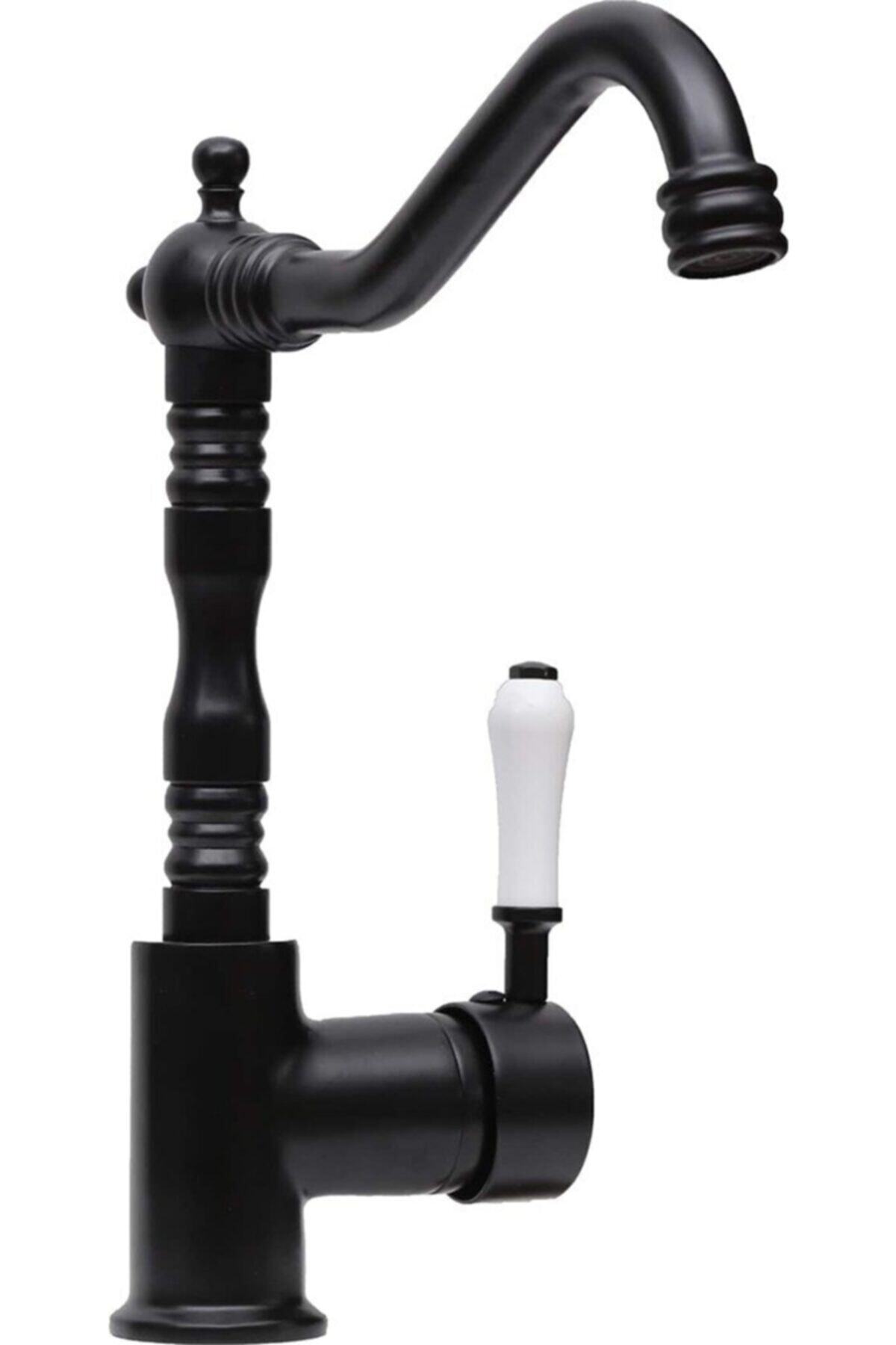 Sardıcı Marko Siyah Mutfak Eviye Bataryası Porselen Kol