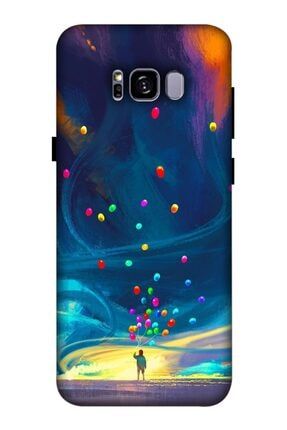 Galaxy S8 Plus Kılıf Baskılı Galaksi Balonlar Desenli Zipax A++ Silikon - 8597 Samsung S8 Plus Kılıf Zpx-Tek-019