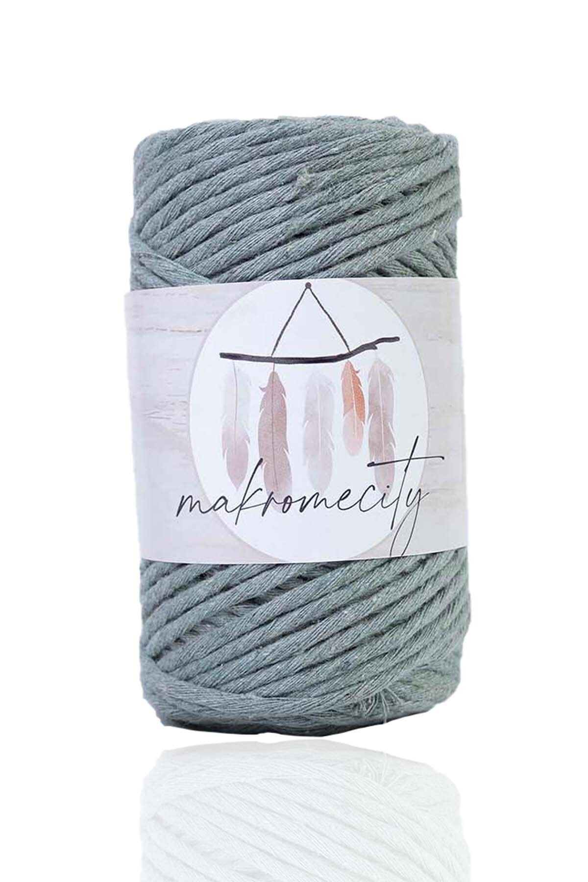 Makromecity-Premium Screened Macrame Thread 3mm Macrame Screenable Hobby Thread Set of 4 4 Green 2