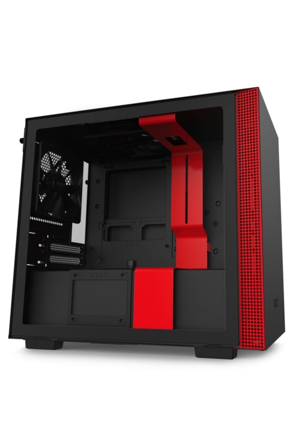 CA-H210B-Br H210 Mini ITX Black/Red Chassis с 2х 120 мм вентилятора Aer F F Fuls