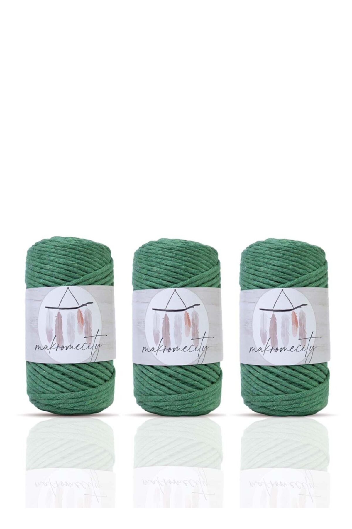 Makromecity-Premium Screening Macrame Thread 3mm Macrame Screwable Hobby Thread Set of 3 3 Benetton 1