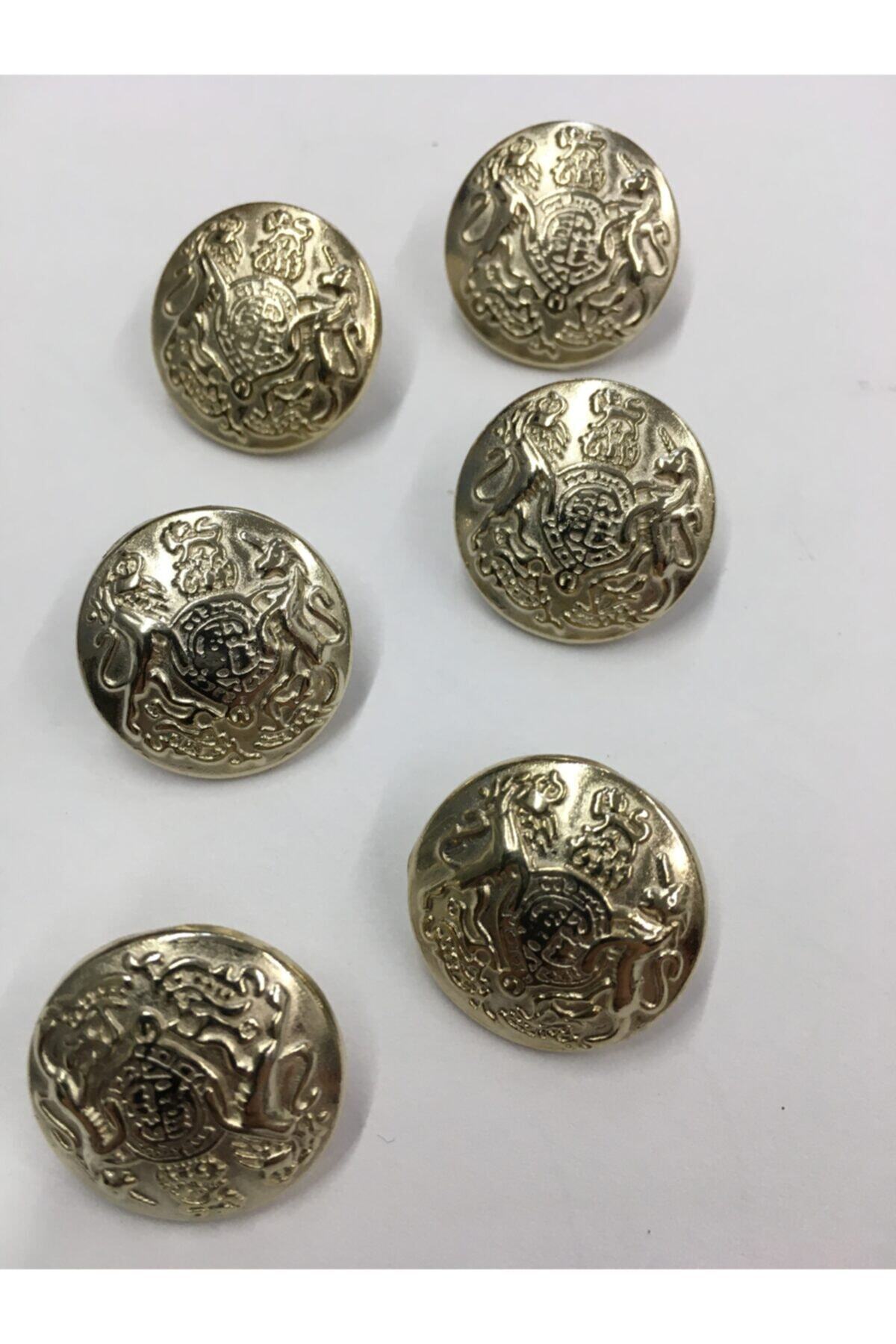 Trench Coat Button Metal Button Set of 6