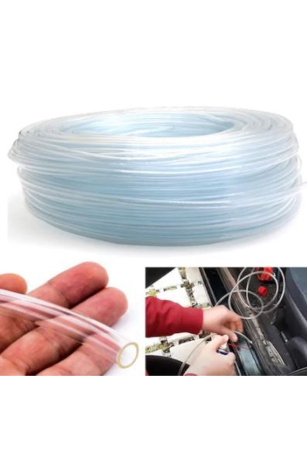 ÇELİKEL 6mm Terazi Hortum Otomobil Kapı Fitili Termosifon Tahliye 20 Metre