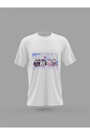 Anime Bts Kore Fan Baskılı T-shirt PNRMTSHRT4335