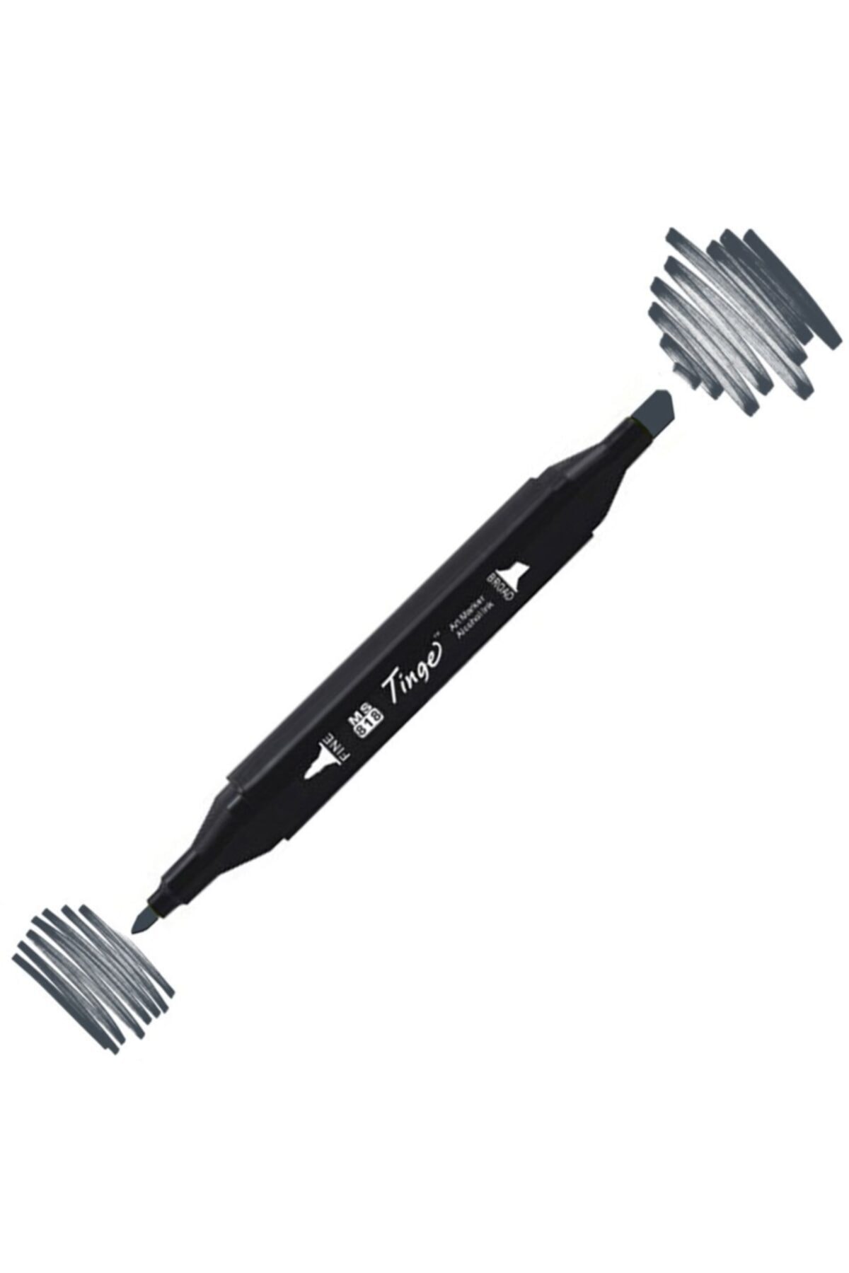 Twin Double Tip Marker Pen Bg9 Blue Grey