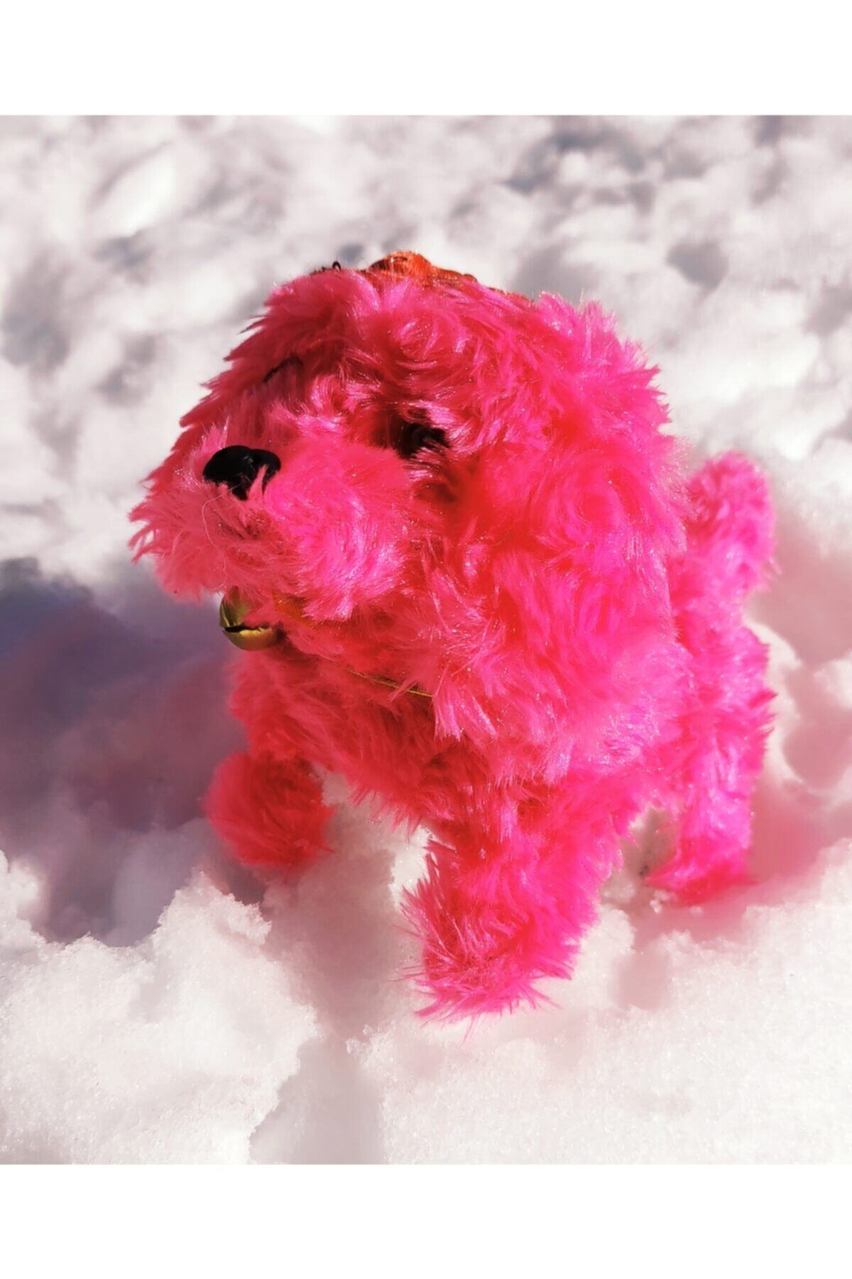 Mia Pembe Yürüyen Havlayan Sevimli Pilli Peluş Köpek fotoğrafı 3 (önizleme)