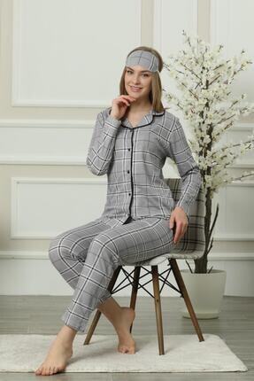 Pijamaevi Ekoseli Onden Dugmeli Uzun Kollu Pijama Takimi Xl Fiyati Yorumlari Trendyol