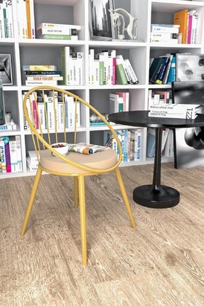 Seduna Beyaz Eames Sandalye Natural Ahsap Ayakli Trendyol