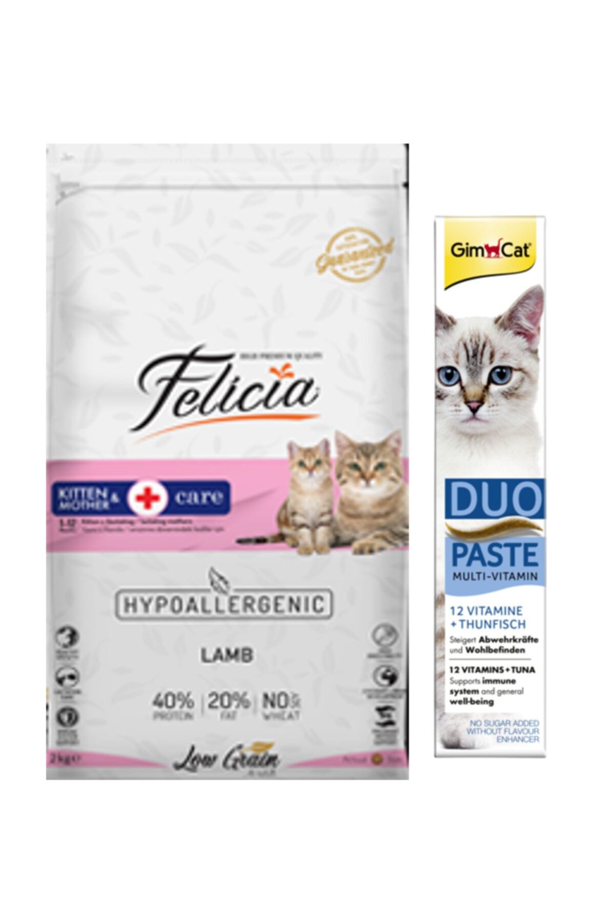Felicia Yavru Anne Hamile Kuzulu Kedi Mamasi 2 Kg Gimcat Duo Paste Tuna Balikli Multi Vitamin 50 Gr Fiyatlari Ozellikleri Ve Yorumlari En Ucuzu Akakce