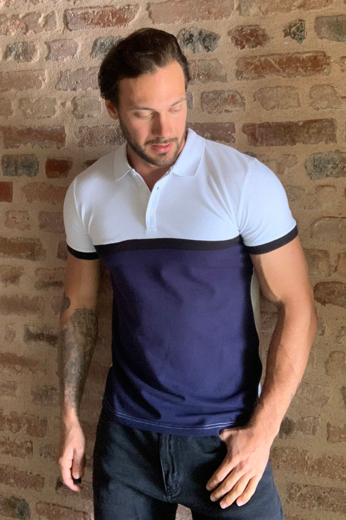 Trendyol Man Lacivert Erkek Polo Yaka T Shirt Tmnss20po0110 Trendyol