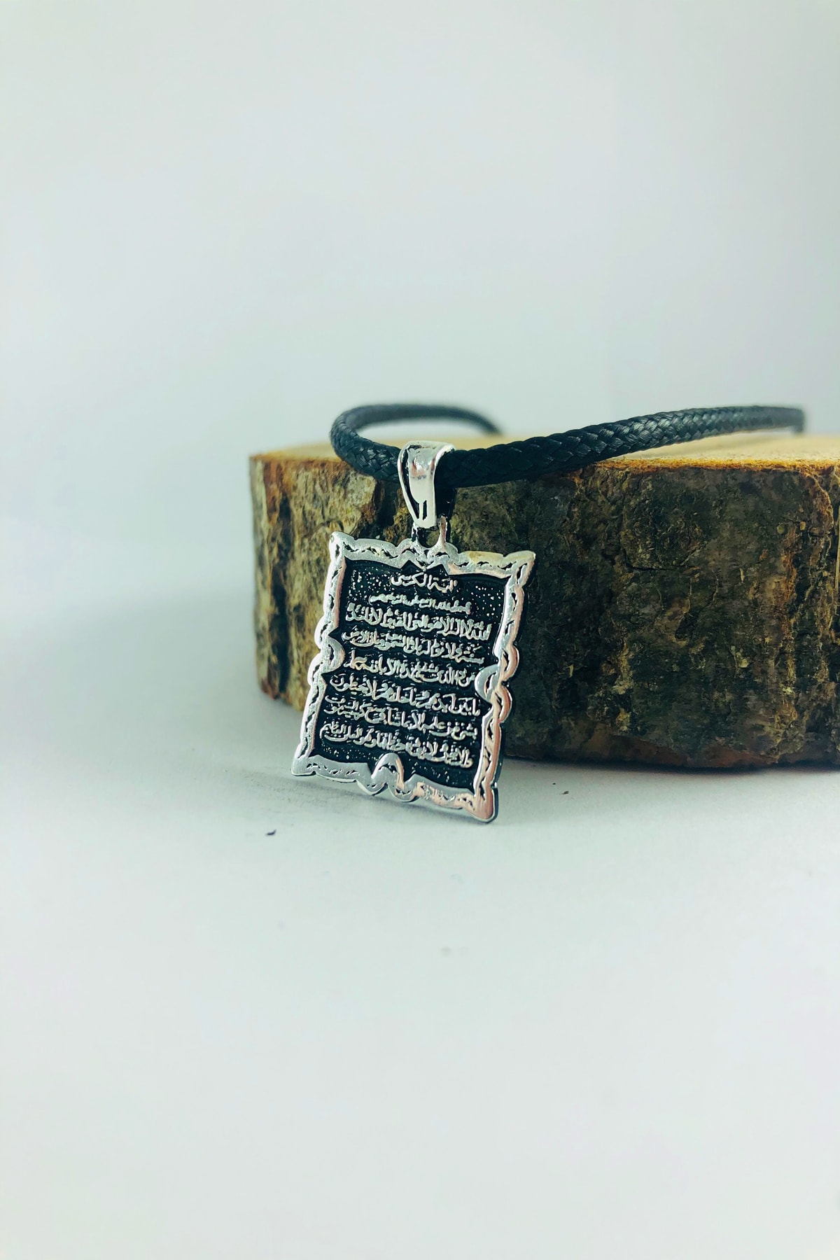 Sungurbey Gümüş Dünyası Ayet-el Kürsi Yazılı Gümüş Bay Kadın Kolye Ucu