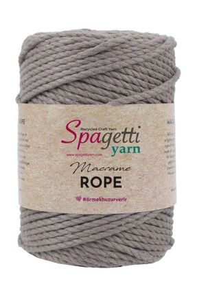 Koyu Bej Makrome Rope Yarn 4 mm MR - 4509