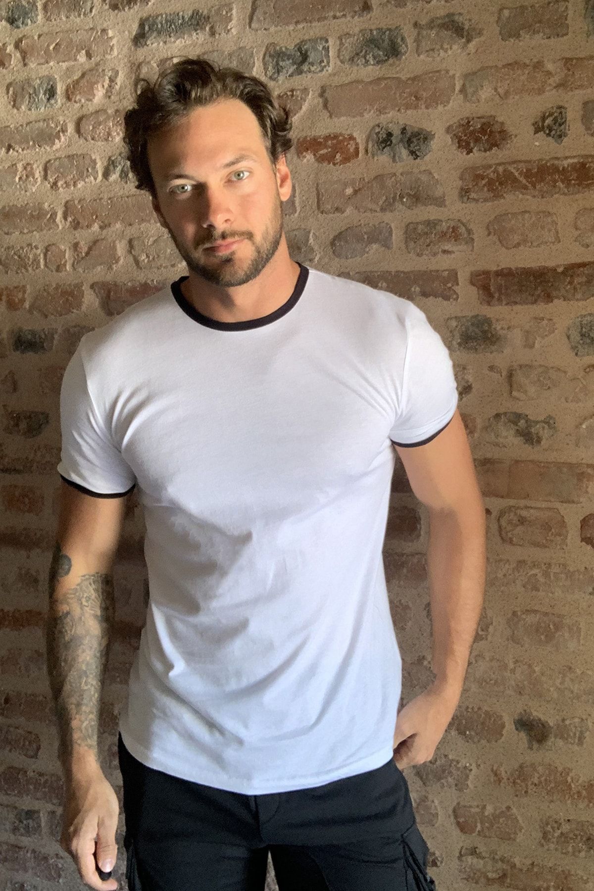 Trendyol Man Beyaz Erkek T Shirt Tmnss20ts1116 Trendyol