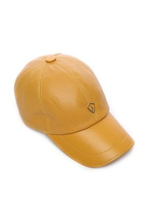 Erkek Derı Şapka Şapka 524 BEYZ-P SAPKA Y19