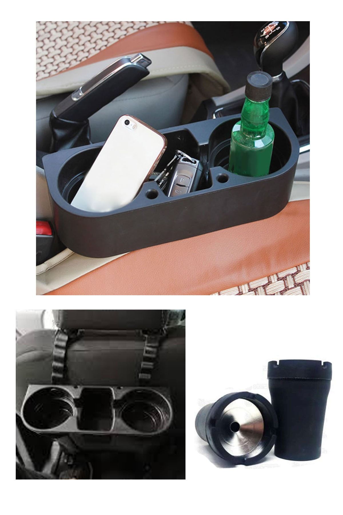 AutoFresh-Citroen C4 Picasso 2008 – 2014 Dashboard and Headrest Compatible Console Glass Phone Storage Console 2