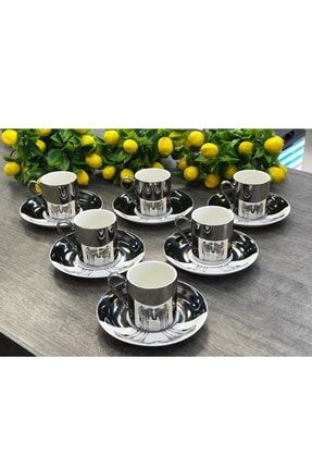 Acar Yansimali Zebra 6 Li Kahve Fincan Takimi Trendyol