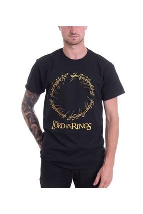 Erkek Siyah Lord Of The Rings - One Ring T-shirt ET1162