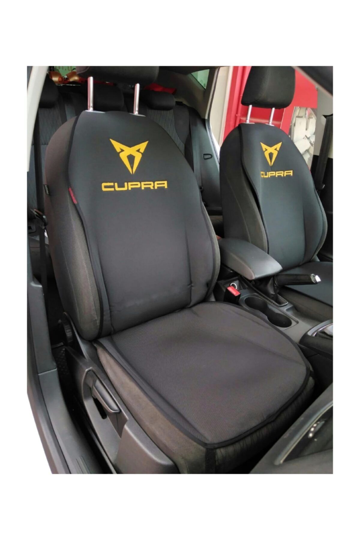 Otomind Seat Dagger Cupra Logo Вышитый передний двойной чехол на автомобильное сиденье MD248