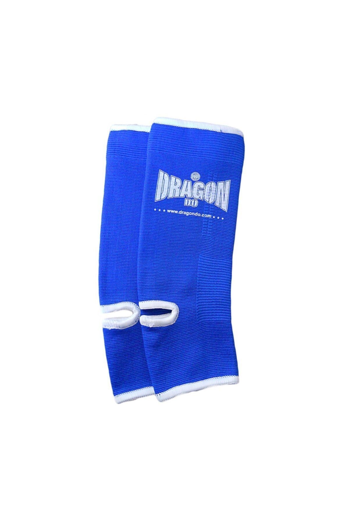 تجهیزات بوکس سفید جوراب ساق بلند Muay Thai Kickbox ، آبی محافظ مچ پا Dragondo