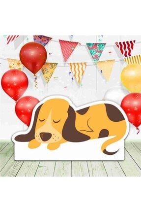 Uyuyan Köpek Doğum Günü Süsleme Pano 70x100cm FIGURPANO0226